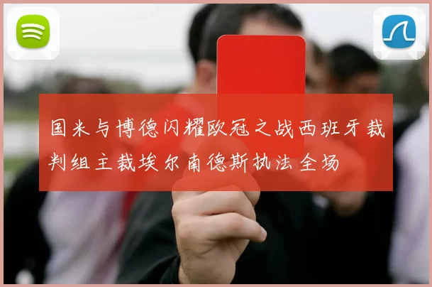国米与博德闪耀欧冠之战西班牙裁判组主裁埃尔南德斯执法全场